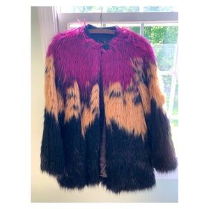 Diesel Faux Fur Coat